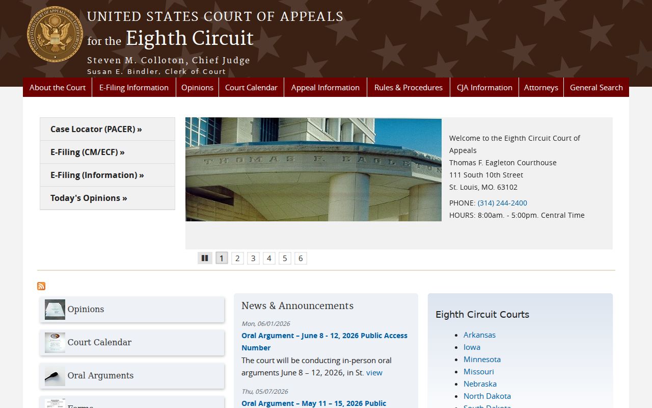 Arkadelphia court records federal appellate distinction