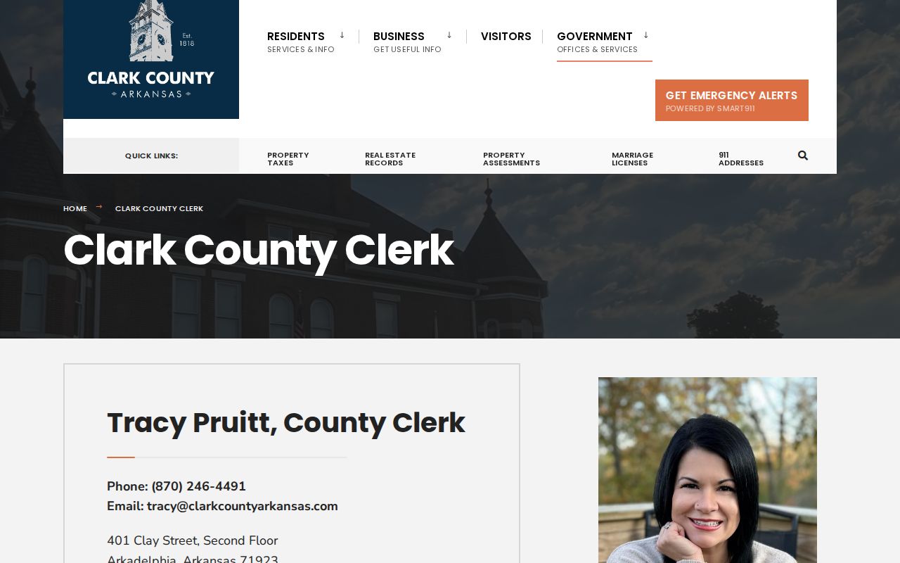 Clark County civil court docket and probate clerk office