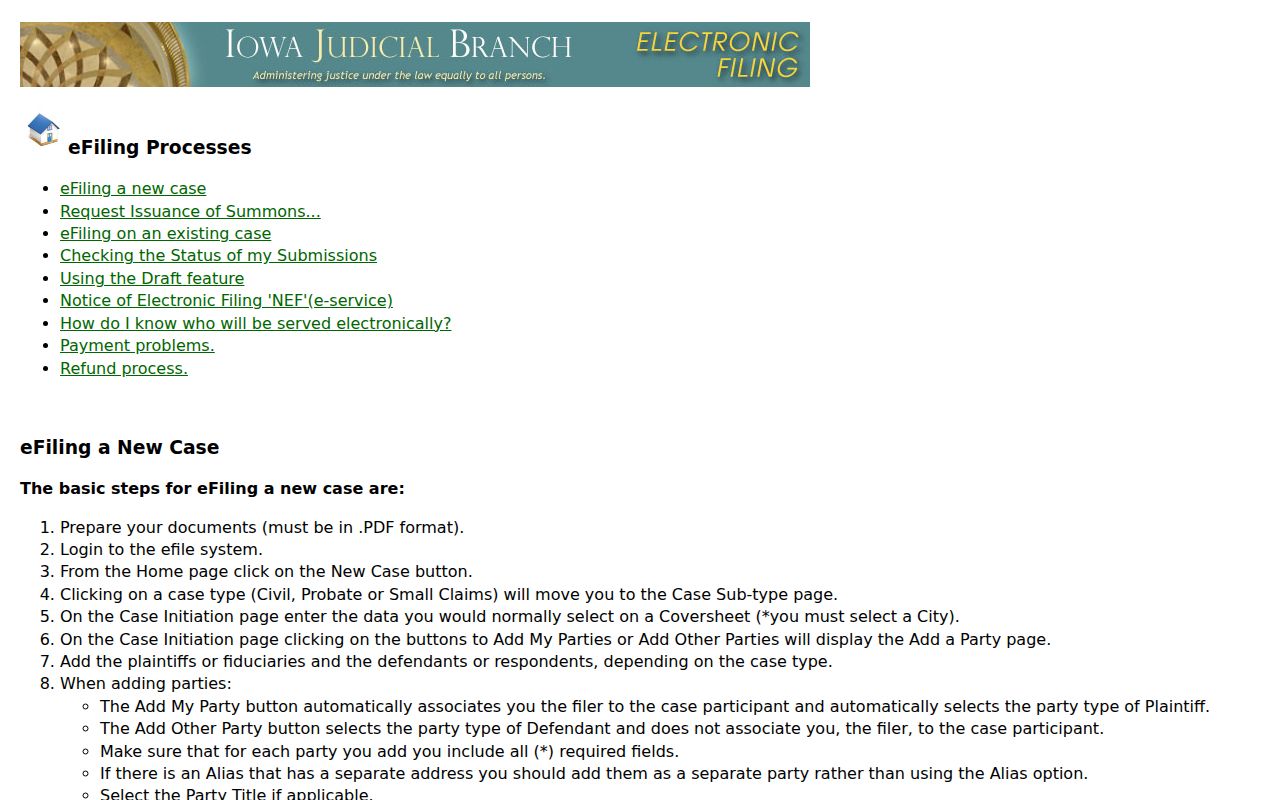 Gurdon court records electronic filing workflow