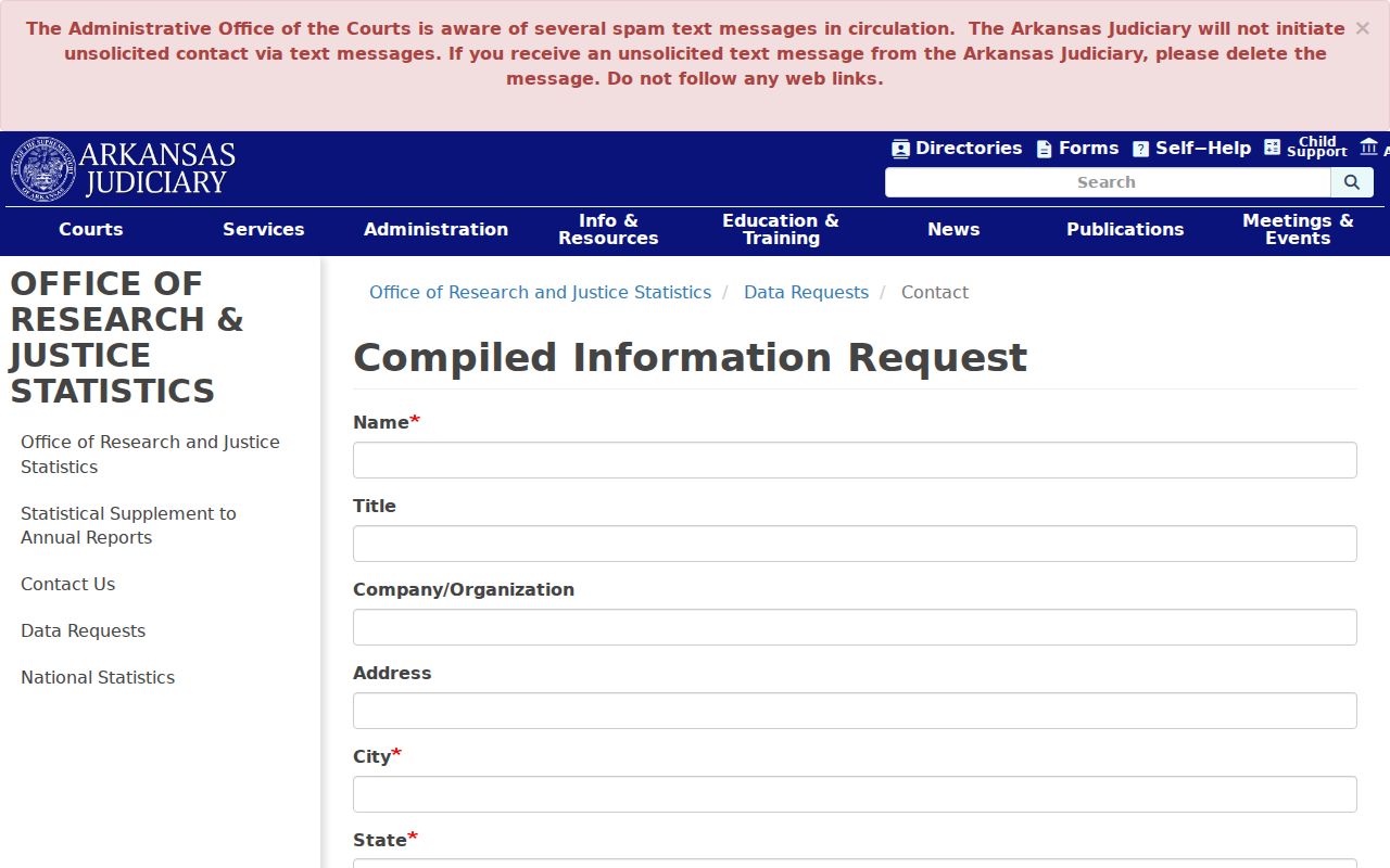 Okolona court records compiled information request