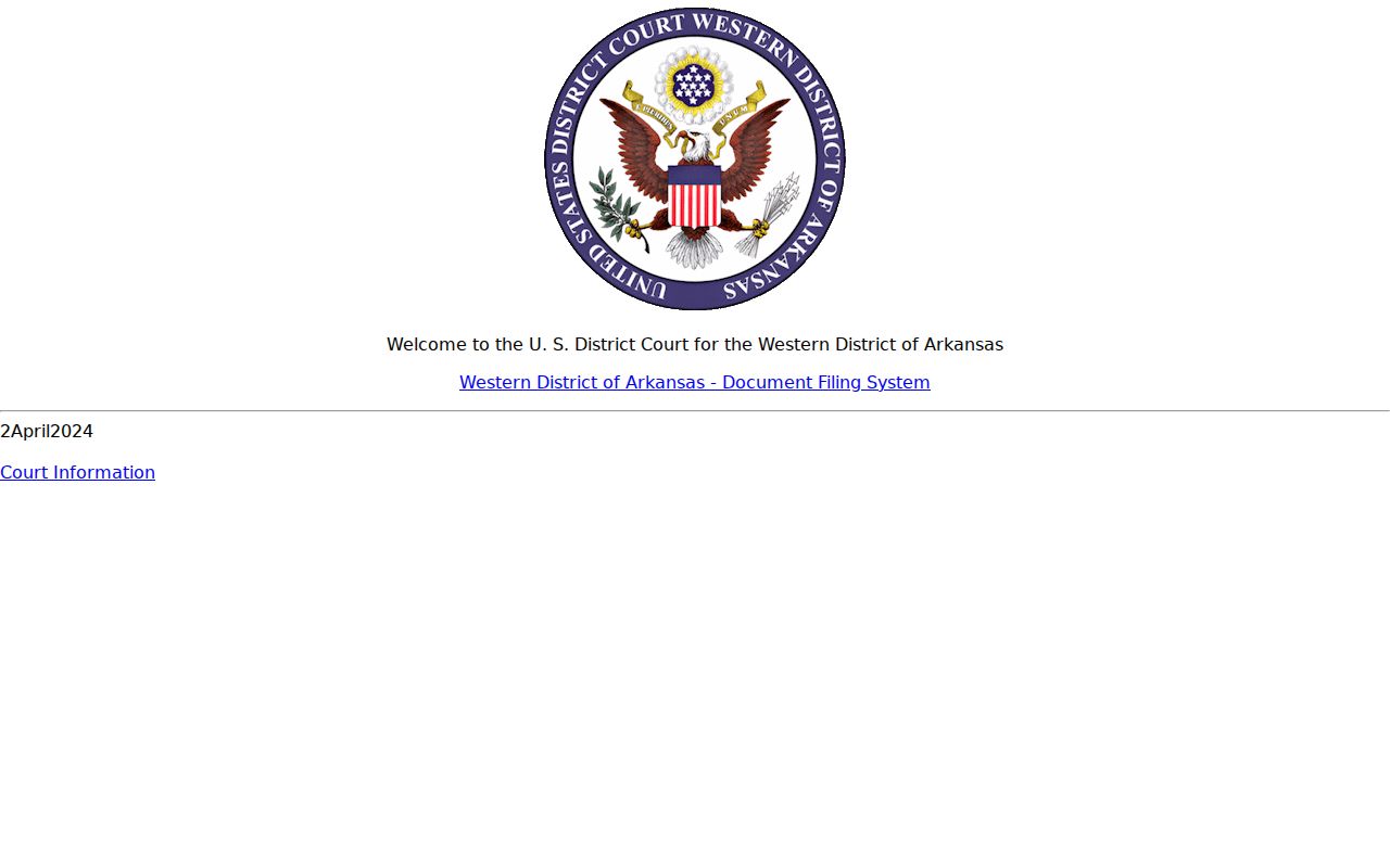 Federal filing portal that is not Clark County traffic court