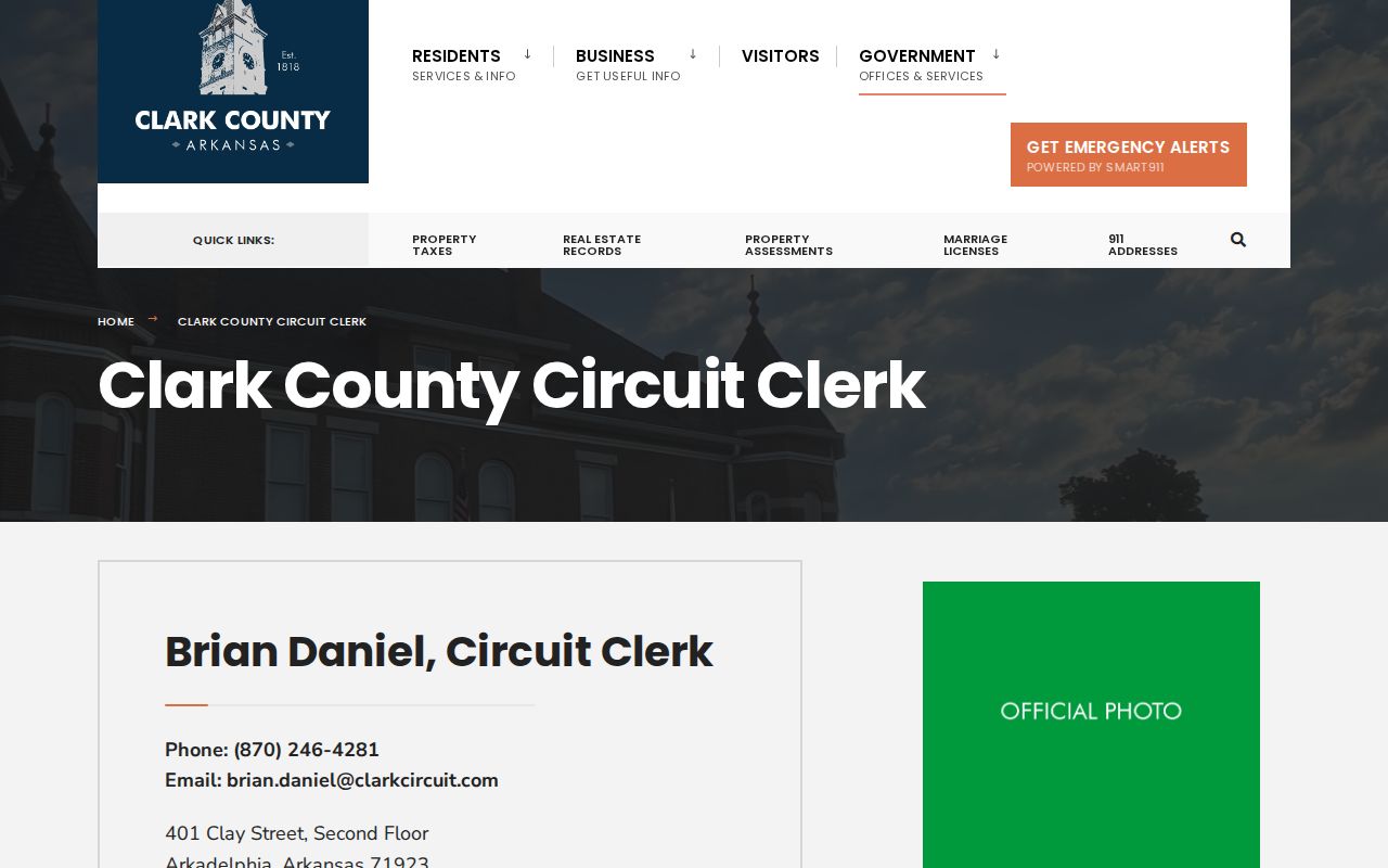 Clark County court docket access at the Circuit Clerk